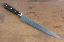  Seisuke SG2 Sujihiki 240mm Brown Pakka wood Handle - Japanny - Best Japanese Knife