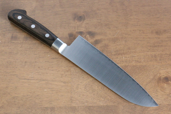 Seisuke SG2 Santoku 180mm Brown Pakka wood Handle - Japanny - Best Japanese Knife