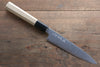 Kikumori Blue Steel No.1 Damascus Petty-Utility 150mm with Magnolia Handle - Japanny - Best Japanese Knife