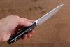 Seisuke PRO-J VG10 Hammered Petty-Utility 120mm Black Micarta Handle - Japanny - Best Japanese Knife
