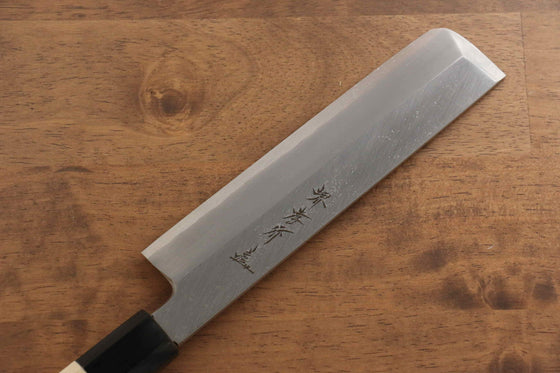Sakai Takayuki Chef Series [Left Handed] Silver Steel No.3 Usuba 180mm Magnolia Handle - Japanny - Best Japanese Knife