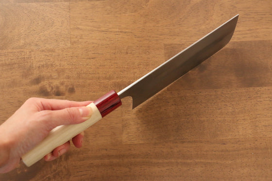 Masakage Yuki White Steel No.2 Nashiji Nakiri 165mm MagnoliaHandle - Japanny - Best Japanese Knife