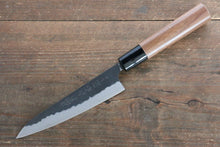  Nao Yamamoto Blue Steel Kurouchi Petty-Utility 135mm Walnut Handle - Japanny - Best Japanese Knife