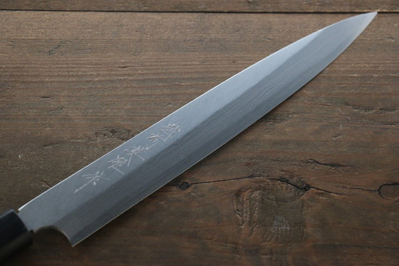 Hideo Kitaoka Blue Steel No.2 Damascus Yanagiba 210mm Shitan Handle - Japanny - Best Japanese Knife