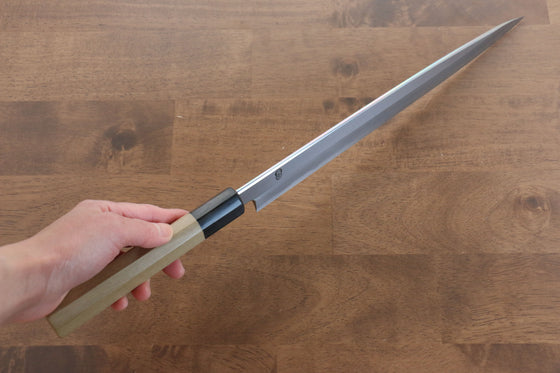 Kikuzuki White Steel No.2 Kasumitogi Yanagiba 300mm Magnolia Handle - Japanny - Best Japanese Knife