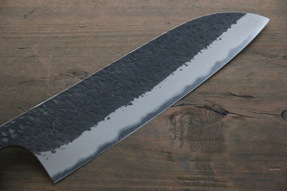 Yu Kurosaki Blue Super Hammered Santoku 180mm - Japanny - Best Japanese Knife