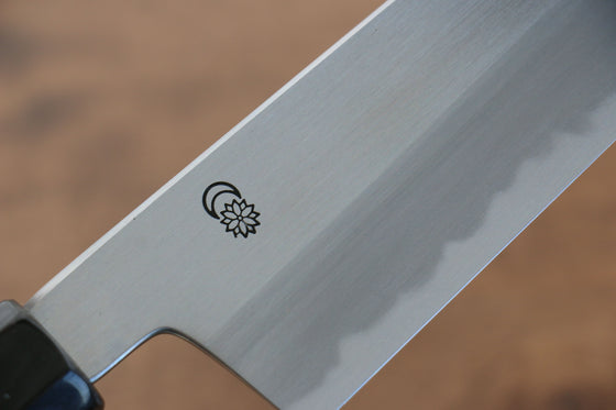 Kikuzuki White Steel No.2 Kasumitogi Kiritsuke Santoku 180mm Magnolia Handle - Japanny - Best Japanese Knife