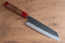  Seisuke Kurumi Blue Steel Kurouchi Bunka 180mm Walnut(With Double Red Pakka wood) Handle - Japanny - Best Japanese Knife