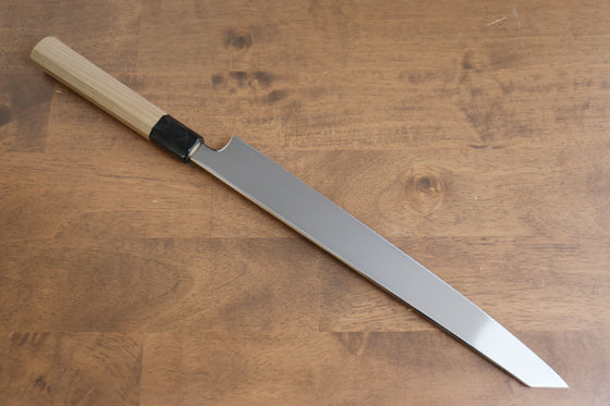 Sakai Kikumori VG10 Mirrored Finish Kiritsuke Yanagiba 300mm Magnolia Handle - Japanny - Best Japanese Knife