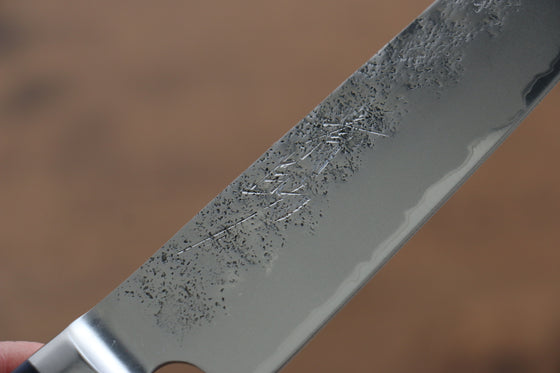 Seisuke Blue Steel No.2 Nashiji Kiritsuke Petty-Utility 145mm Blue Pakka wood Handle - Japanny - Best Japanese Knife