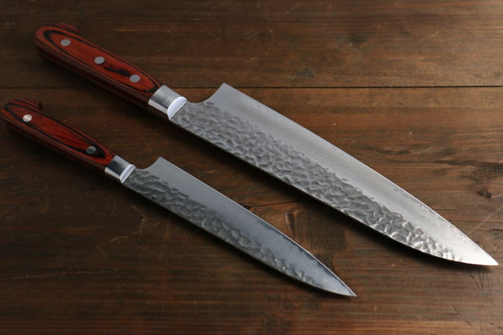 Sakai Takayuki 33 Layer Damascus Japanese Gyuto 240mm & Petty 150mm Knife Set - Japanny - Best Japanese Knife