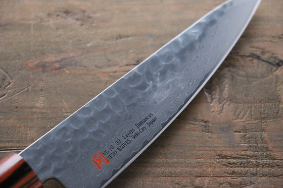 Iseya VG10 Damascus Small Santoku 135mm - Japanny - Best Japanese Knife
