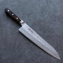  Seisuke Silver Steel No.3 Nashiji Gyuto Japanese Knife 210mm Brown Pakka wood Handle - Japanny - Best Japanese Knife