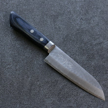  Kunihira Kokuryu VG10 Hammered Small Santoku 130mm Blue Pakka wood Handle - Japanny - Best Japanese Knife