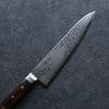 Seisuke Mokusei ZA-18 Mirrored Finish Damascus Gyuto 240mm Brown Pakka wood Handle - Japanny - Best Japanese Knife