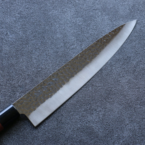 Kanetsune DSR-1K6 Hammered Gyuto  240mm Red Pakka wood Handle - Japanny - Best Japanese Knife