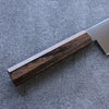 Kanetsune Ichizu VG10 Kiritsuke Gyuto 210mm Brown Pakka wood Handle - Japanny - Best Japanese Knife