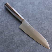  Kanetsune Ichizu VG10 Santoku  180mm Brown Pakka wood Handle - Japanny - Best Japanese Knife