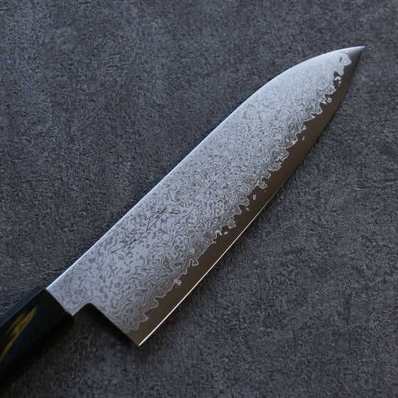 Seisuke VG10 Damascus Santoku  180mm Fuji Lacquered Handle - Japanny - Best Japanese Knife