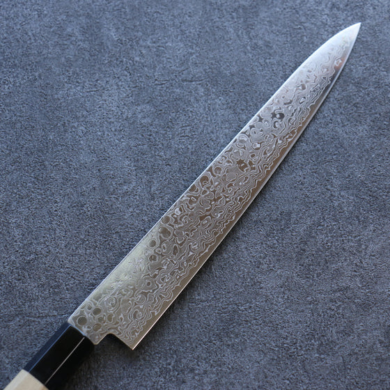 Misuzu AUS10 Damascus Migaki Finished Sujihiki 240mm Magnolia Handle - Japanny - Best Japanese Knife