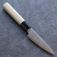  Seisuke VG10 Damascus Petty-Utility 105mm Magnolia Handle - Japanny - Best Japanese Knife