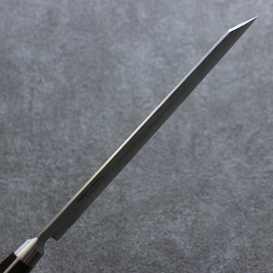 Seisuke Silver Steel No.3 Nashiji Kiritsuke Gyuto 210mm Brown Pakka wood Handle - Japanny - Best Japanese Knife