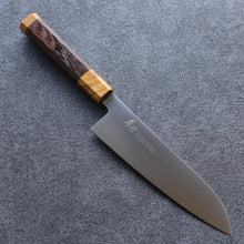  Sakai Takayuki JEWEL Topaz VG1 Santoku 180mm Wenge (Double Yellow Ring) Handle - Japanny - Best Japanese Knife