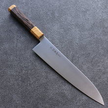  Sakai Takayuki Antares Topaz Uddeholm Swedish stain-resistant steel Gyuto 240mm Wenge (Double Yellow Ring) Handle - Japanny - Best Japanese Knife