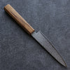 Seisuke ZA-18 Mirrored Finish Damascus Petty-Utility  135mm Oak Handle - Japanny - Best Japanese Knife