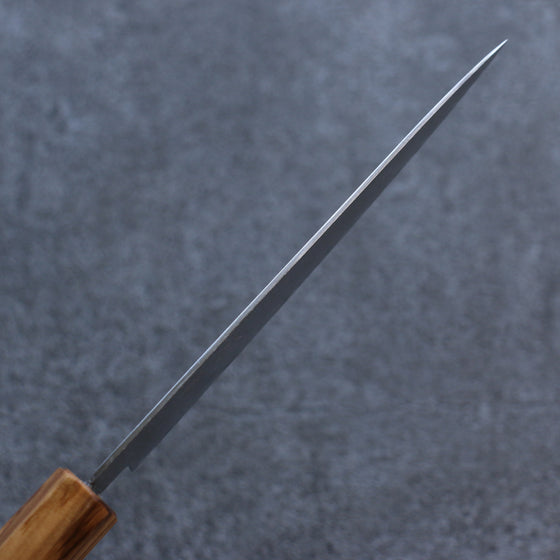 Seisuke ZA-18 Mirrored Finish Damascus Petty-Utility 135mm Oak Handle - Japanny - Best Japanese Knife