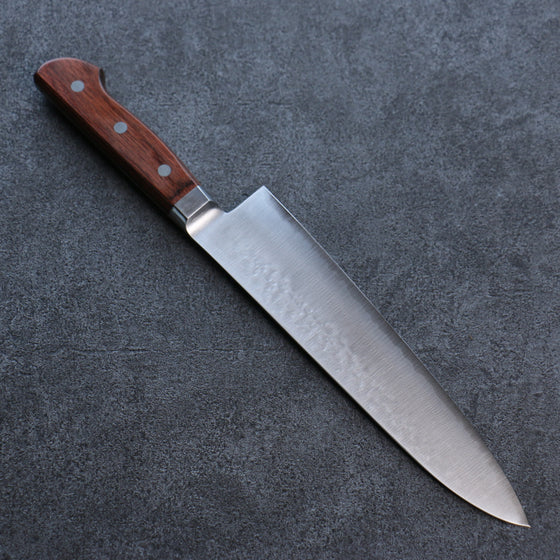 Seisuke SG2 Hammered Gyuto 210mm Mahogany Handle - Japanny - Best Japanese Knife
