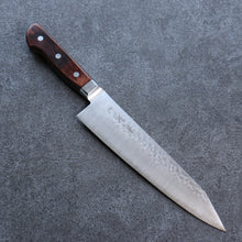  Seisuke SG2 Hammered Kiritsuke Gyuto 210mm Mahogany Handle - Japanny - Best Japanese Knife