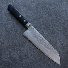  Seisuke VG10 Damascus Santoku Japanese Knife 165mm Black Pakka wood Handle - Japanny - Best Japanese Knife