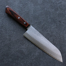  Seisuke VG1 Hammered Santoku Japanese Knife 165mm Mahogany Handle - Japanny - Best Japanese Knife