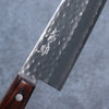 Seisuke VG1 Hammered Santoku 165mm Mahogany Handle - Japanny - Best Japanese Knife