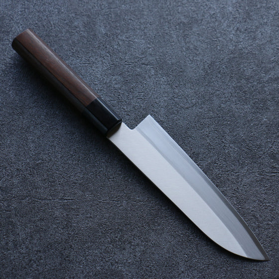 Seisuke Blue Super Kasumitogi Santoku 165mm Shitan Handle - Japanny - Best Japanese Knife