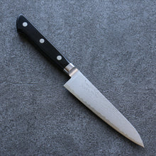  Seisuke VG10 Damascus Petty-Utility  120mm Black Pakka wood Handle - Japanny - Best Japanese Knife