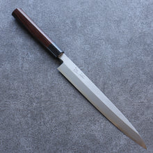  Seisuke Blue Steel Kasumitogi Yanagiba 240mm Rosewood Handle - Japanny - Best Japanese Knife