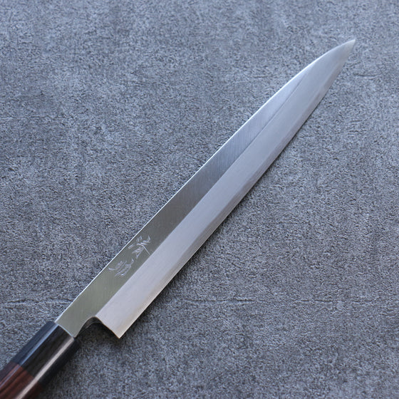 Seisuke Blue Steel Kasumitogi Yanagiba 240mm Rosewood Handle - Japanny - Best Japanese Knife