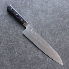  Yoshimi Kato VG10 Damascus Migaki Polish Finish Gyuto Japanese Knife 210mm Purple Pakka wood Handle - Japanny - Best Japanese Knife