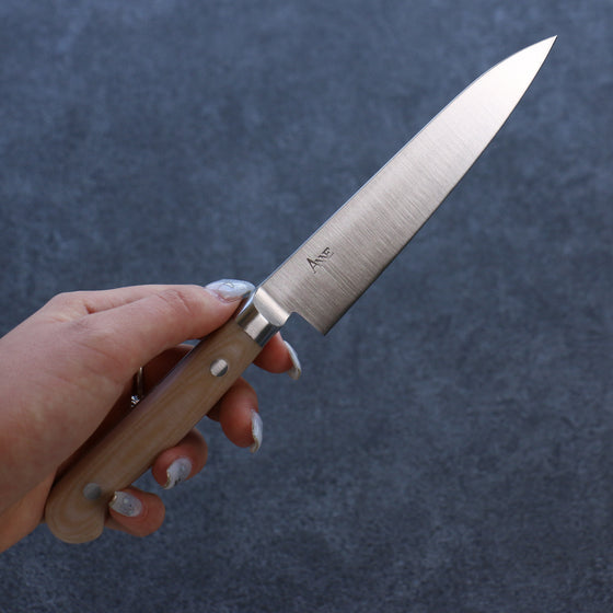 Anne Stainless Steel Petty-Utility 120mm Micarta Handle - Japanny - Best Japanese Knife