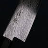 Seisuke AUS10 Mirror Crossed Santoku 180mm Black Pakka wood Handle - Japanny - Best Japanese Knife