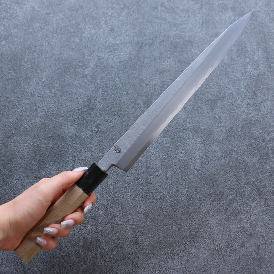 Kikuzuki White Steel No.2 Nashiji Yanagiba 300mm Magnolia Handle - Japanny - Best Japanese Knife