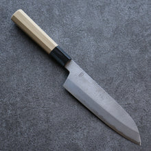  Kikuzuki White Steel No.2 Nashiji Santoku 180mm Magnolia Handle - Japanny - Best Japanese Knife