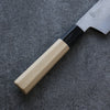 Kikuzuki White Steel No.2 Nashiji Santoku 180mm Magnolia Handle - Japanny - Best Japanese Knife