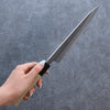 Kikuzuki White Steel No.2 Nashiji Gyuto 210mm Magnolia Handle - Japanny - Best Japanese Knife