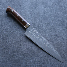  Takeshi Saji R2/SG2 Black Damascus Gyuto 180mm Ironwood Handle - Japanny - Best Japanese Knife