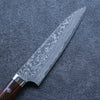 Takeshi Saji R2/SG2 Black Damascus Gyuto  180mm Ironwood Handle - Japanny - Best Japanese Knife