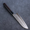 Makoto Kurosaki VG10w Damascus Santoku  165mm Shitan Handle - Japanny - Best Japanese Knife