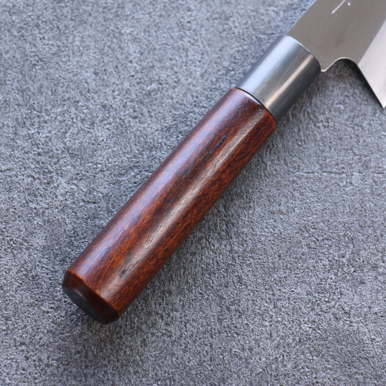Misuzu VG10 Kasumitogi Small Bunka 150mm Brown Lacquered Handle - Japanny - Best Japanese Knife